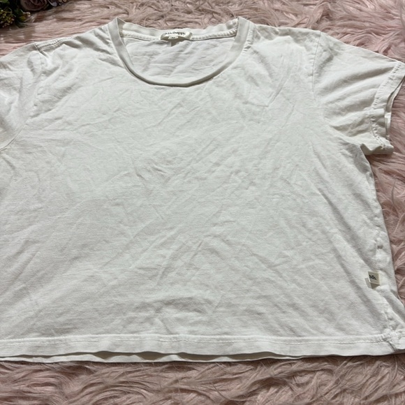Madhappy White Cropped Short Sleeve Crew Tee sz M - Picture 7 of 9